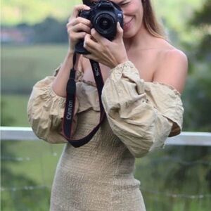 PrettyLittleThing Beige Dress